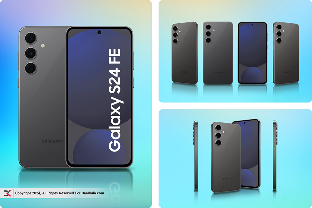 گوشی-Samsung Galaxy S24 FE-طراحی پنل پشت و جلو و فریم